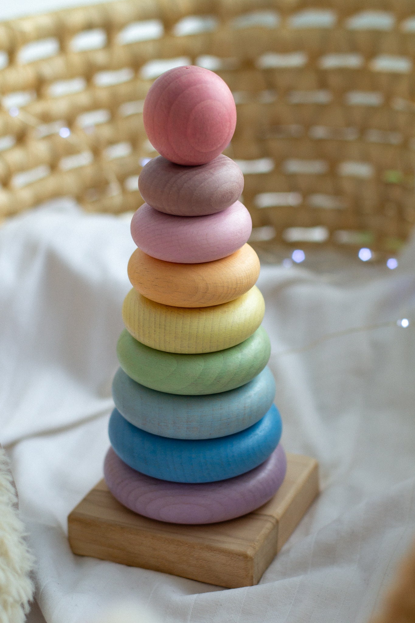 Wooden Ring Pyramid - WoollyFox